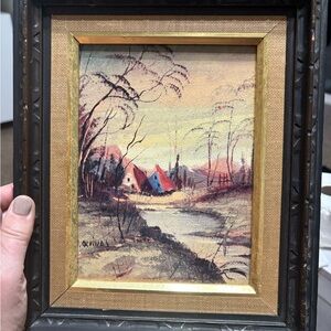 Vintage Painting Landscape oil painting print